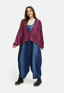 Casaco de malha – confortável, intemporal & com detalhes de estrutura 'Cotona'