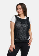 Kekoo Caith Amach Cniotáilte Asiméadrach 'Cotton'