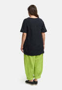 Pitkä paita pellavasta pallosiluetilla 'Venti'