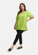 Pitkä paita pellavasta pallosiluetilla 'Venti'