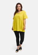 Pitkä paita pellavasta pallosiluetilla 'Venti'