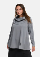 Camisa 'Juline' – Denim com stretch em linha A fluida