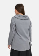 Camisa 'Juline' – Denim com stretch em linha A fluida