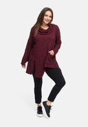 Tunic A-line with cowl collar 'Floréa'