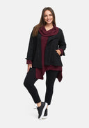 Jacket asymmetrical with zipper 'Floréa'