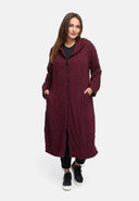 Cappotto di transizione in viscosa elasticizzata strutturata 'Floréa'