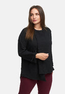 Jacket asymmetrical with zipper 'Floréa'