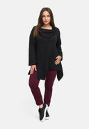 Tunic A-line with cowl collar 'Floréa'