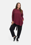 Spodnie z wiązanym paskiem z mieszanki konopi i bawełny 'Elure'