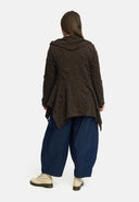 'Brunel' Tunica – forma corta, elegantemente strutturata & colletto a camicia