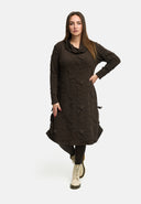 'Brunel' gúna – Muineál Cowl, ruathar taobhach & fad meánach