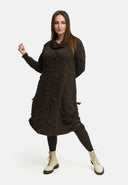 'Brunel' gúna – Muineál Cowl, ruathar taobhach & fad meánach