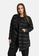 Casaco 'Noelle' – elegante, brilho suave & festivo