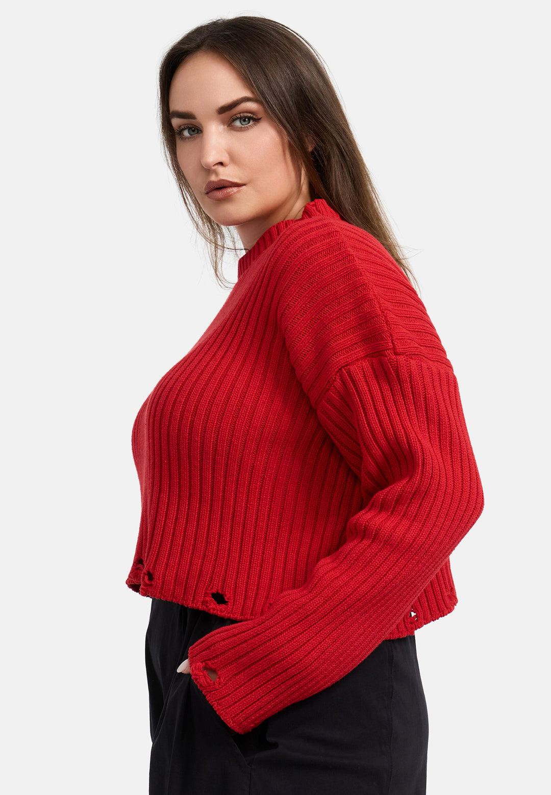 Kekoo Strick Crop-Pulli 'Pure'