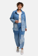 Blusa 'Sky' – Denim di alta qualità, Toppa e Elasticità