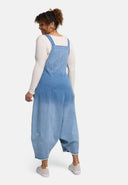 'Sky' Overalls – Premium Denim, Ombre & Patch Details