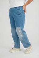 Calças 'Sky' – Denim Premium, Remendo & Elasticidade