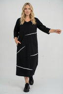 Robe midi 'Saria' – épurée, confortable et naturelle