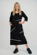 Robe midi 'Saria' – épurée, confortable et naturelle