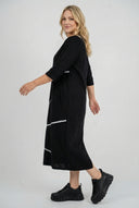 Robe midi 'Saria' – épurée, confortable et naturelle