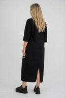 Robe midi 'Saria' – épurée, confortable et naturelle